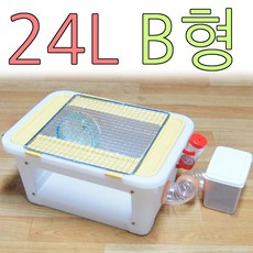 아디펫샵 햄스터 리빙박스 집 24L A형 B형 C형 셋트 케이지 하우스, 1개