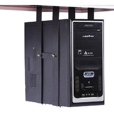 노브랜드 PC본체브래킷 책상 본체 고정 프레임 데스크탑 공간, 1개, 화이트