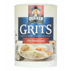 Quaker 퀘이커 올드패션 그리츠 Old Fashioned Smooth Creamy Grits 24oz(680g) 3팩, 1개