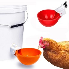 닭물통용 자동 급수 컵니플 B형 컵모양 급수 사계절용, 단품, 단품