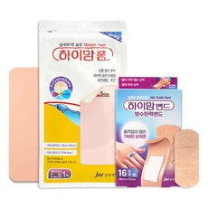 하이맘밴드 방수탄력밴드 대형 16매 + 하이맘폼 10x20cm 5mm 1매, 1세트