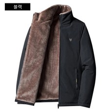 남성 캐시미어 코트 기모 스탠딩 칼라 자켓 M~5XL