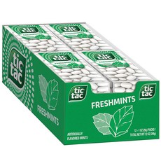 틱택 사탕 후레쉬민트 12팩세트 Tic Tac Freshmint Breath Mints, 348g, 1개