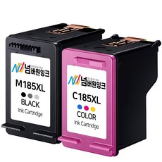 삼성 INK-M185 INK-C185 1세트 3배 대용량 SL-J1680 SL-J1683 SL-J1685 SL-J1780W SL-J1780DW SL-J1785W 호환잉크, 3배 대용량 호환잉크세트 [검정+컬러]