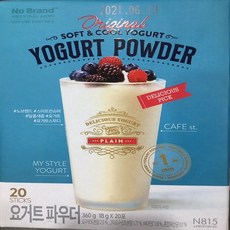 노브랜드 요거트파우더360g(18gx20포), 1팩, 360g