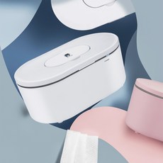 휴대용 물티슈워머 따뜻한 물티슈 출산선물 육아 필수템 꿀템 물티슈보온 엉덩이티슈 기저귀갈이, 화이트