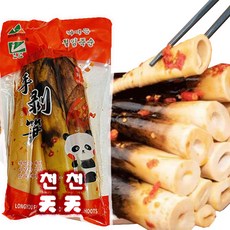 [수연중국식품]죽순 유피 절임죽순 먹방 껍질있는 죽순 매운맛 500g 1봉, 1개