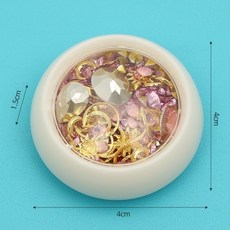 최근 생산한 브라이트 네일파츠 세트 퍼플골드 당일발송, 1개, 내용참조