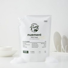 frog[프로그] [1300k] 프로그 뉴멍 친환경주방세제 1.6L 리필 x 2개, 무향