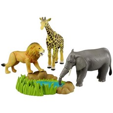 카라토미 TAKARA TOMY 아니아 AA-01 고등온나의 동물 선물 세트 동물 공룡 리얼 움직이다 장난감 ANIA TAKARA TOMY, 1개
