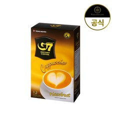 G7 카푸치노 헤이즐넛 커피(18G X 12T), 12개, 18g, 단품, 1개