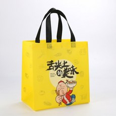 부직포가방 포장배달가방 샤브샤브 대하 배달포장 위 맛있는 에코백 부직포 백맞춤제작, T04-혀끝 위 맛있는 500개