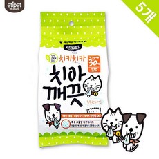 딜모아 강아지 치카 치아 깨끗 30매 x5개 청결 시트 애견 고양이 구강티슈