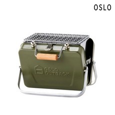 오슬로 아웃백 캠핑 BBQ 화로 그린, S, 1개