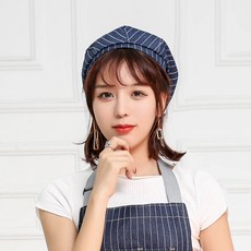 바리스타 카페모 주방 요리 위생 조리 모자 (블루), 상세 참조