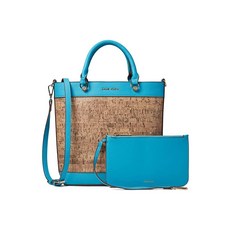 Anne Klein 미니 코르크 토트 파우치 포함 청록색 바다 / 코르크