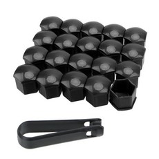 자동차 휠 너트 캡 보호 커버 17mm 좌석 Leon 1 2 3 MK3 FR 코르도바 이비자 아로사 알함브라 알테아 엑소, 04 Black