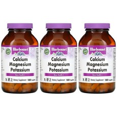 블루보넷 칼슘 마그네슘 칼륨 180정 3병 Calcium Magnesium Potassium, 3개 - 제미타