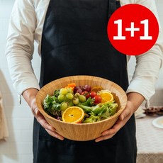 차롱 1+1 BOSK 대나무원목 브런치볼 샐러드볼, 1개, 제품단품