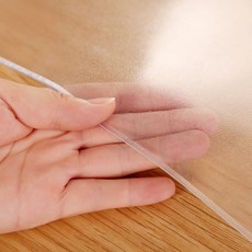 투명데스크패드 소프트유리 방수 식탁보 타원 사각형 티테이블 크리스탈보드 투명 데스크 매트플라스틱 겔매트, C10-사각형 60*120cm