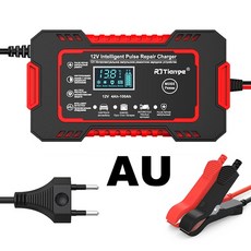 BOL 자동차 배터리 충전기 펄스 수리 LCD 디스플레이 스마트 고속 충전 AGM 딥 사이클 젤 납산 충전기 자동차 오토바이용 12V 6A 점프 스타터, 1개
