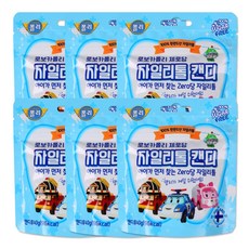 로보카 폴리 제로당 자일리톨 캔디 40g, 6개