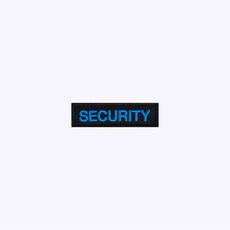 SECURITY 검정+파랑 BU72 - 오버로크 벨크로 마크 약장 와펜 자수 가드 안전 보안 시큐리티 - 49약장