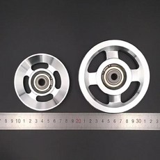 범용 알루미늄 합금 베어링 풀리 휠 직경 88mm 및 93mm 및 114mm 변속기 장비에 적합한 3 가지 크기, 1.Diameter 73mm