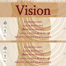우드케어 Vision 오일스테인 DIY 페인트 4리터 쿠퍼