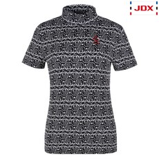[JDX] 여성 전판DTP하이넥반팔티셔츠(X1QMTSW56BK)
