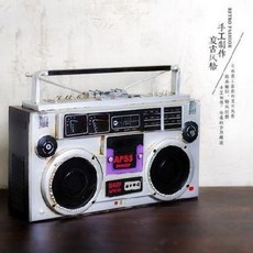 빈티지 복고 카세트플레이어 앤티크 촬영 소품 카세트 철판 녹음기 라디오 모델 장식품, 03 라디오:CY039