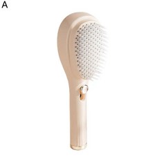 셀프 클리닝 헤어 브러시 정전기 방지 마사지 빗 개폐식 회전, 2.A, 1개