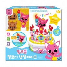 주영이엔씨 핑크퐁 멜로디 생일 케이크, 단품, 1개
