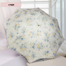 셀구루 플라워 레이스 꽃무늬 사쿠라 수국 암막 자외선차단 양산 우산