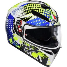 AGV 0101-11748 유니섹스-어덜트 풀페이스 K-3 SV 팝 모터사이클 헬멧(멀티 X-Large), 단일옵션
