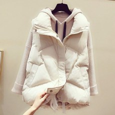 여성 웰론솜 경량 겨울 패딩 조끼