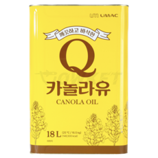 유맥 카놀라유 채종유 대용량 업소용 18L 리터 말통 1개 상품 이미지
