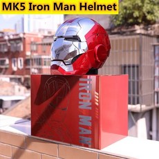 아이언맨헬멧 풀페이스 바이크헬멧 헬멧 Mk5 음성 제어 11 눈 가벼운 모델 장난감 성인용 전기 웨어러블 오프닝 생일 선물
