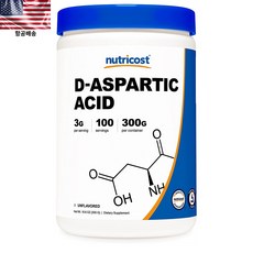 Nutricost 뉴트리코스트 D-아스파르트산 분말 파우더 300g 1개