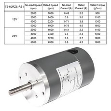 SRZ DC 영구 자석 모터 직경 38mm 12V 고속 2000 용 고 브러시, 04 12V5000RPM_03 60SRS1, 1개 - srs60