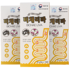 정품)비채리바 BICHAE LIVA 식이섬유 차전자피 유산균 쾌변 장건강영양제(7포 추가증정), 60포, 5g