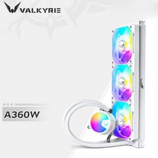 [성의샵] 발키리 VALKYRIE A240/A240w/A360/A360W/GL36WAMG CPU 수냉쿨러 CPU수냉 산열팬 일체식 LGA1700지원 S-RGB램프 시즌신상, A360W화이트