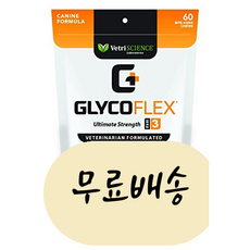 글라이코플렉스3 소형견용 60정 GlycoFlex 3(60 Chew), 1개, 60개