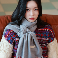 [선물포장] 오렌지앨리스 목도리 캐시미어 가공 남자 여자 머플러 라이트에디션
