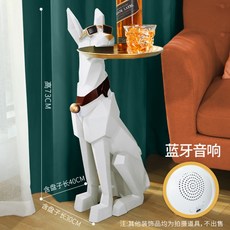 유럽풍 인테리어 소품 홈데코 수제공예품 패션 가구 선물 럭셔리 거실선반, 화이트L오디오7.8kg (40X30X73cm)