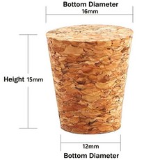 기능성 휴대용 와인 마개 코르크 병 도구 주방, 3.16x12x15mm 50pcs, 1개