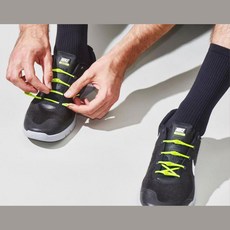 컬러풀 실리콘 운동화 신발끈 형광그린 10P 슈즈타이 풀리지않는