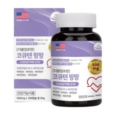 힐링팩토리 더블업포텐 코큐텐 팡팡 코엔자임Q10 항산화 혈압건강 높은혈압감소 6개월분, 1개, 180정