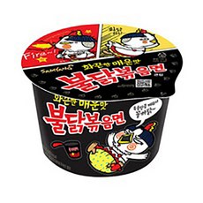 삼양 불닭볶음면 큰컵 105g, 8개