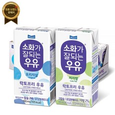매일 소화가 잘되는 우유 16팩 24팩 (오리지널 저지방2%) [원산지:국산], 190ml